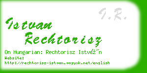 istvan rechtorisz business card
